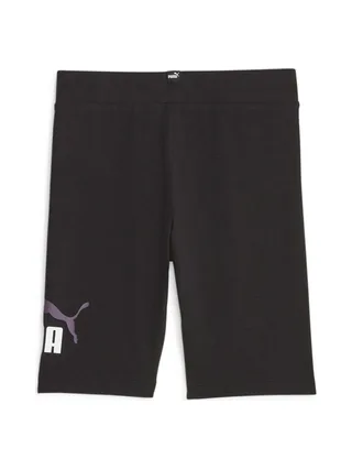 Short Noir Fille Puma Logo Tight 2