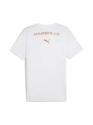 OM T-Shirt Blanc/Bleu Homme Puma Casuals 2