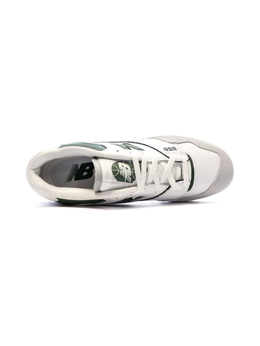 Baskets Blanc/Vert Homme New Balance 550 5
