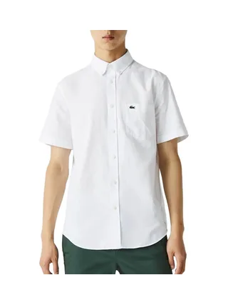 Chemise Manches Courtes Blanche Homme Lacoste CH2949 1