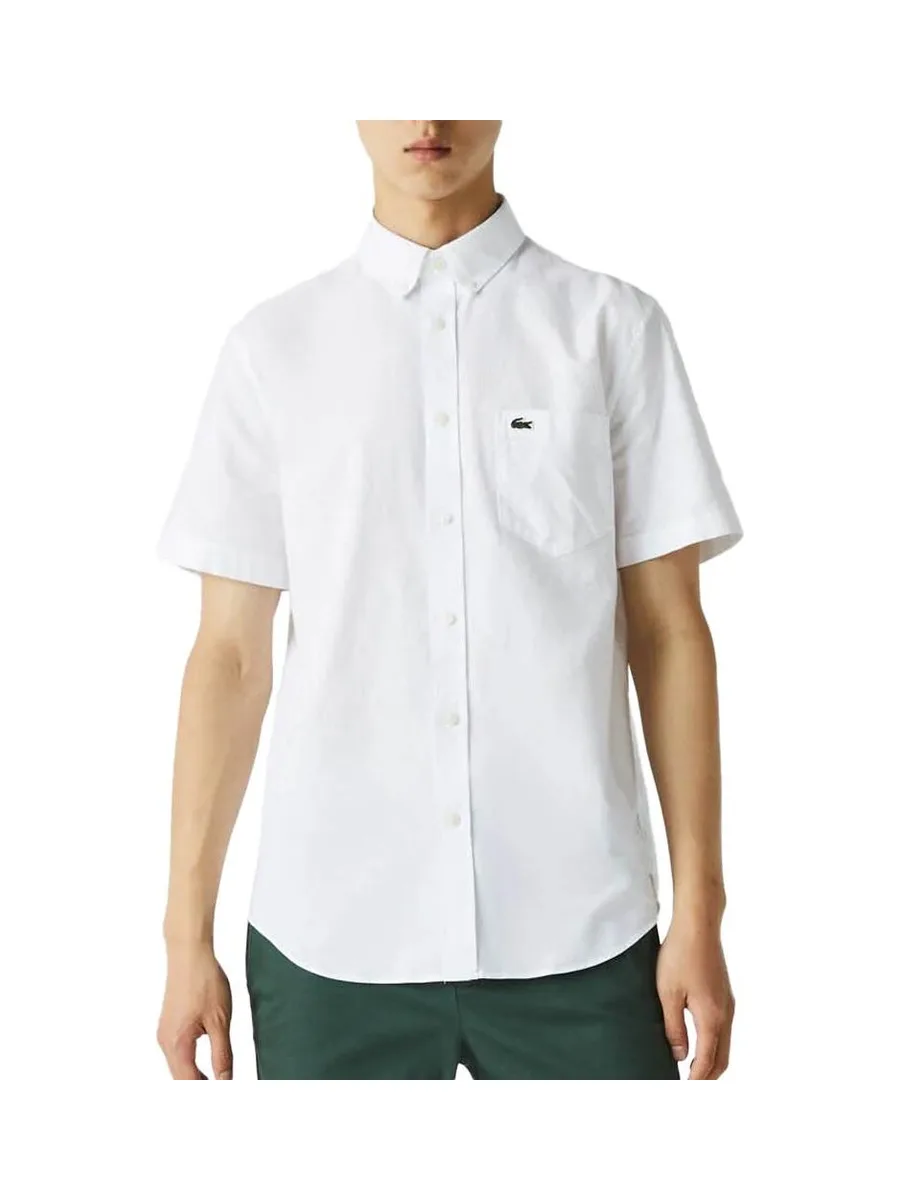 Chemise Manches Courtes Blanche Homme Lacoste CH2949 2