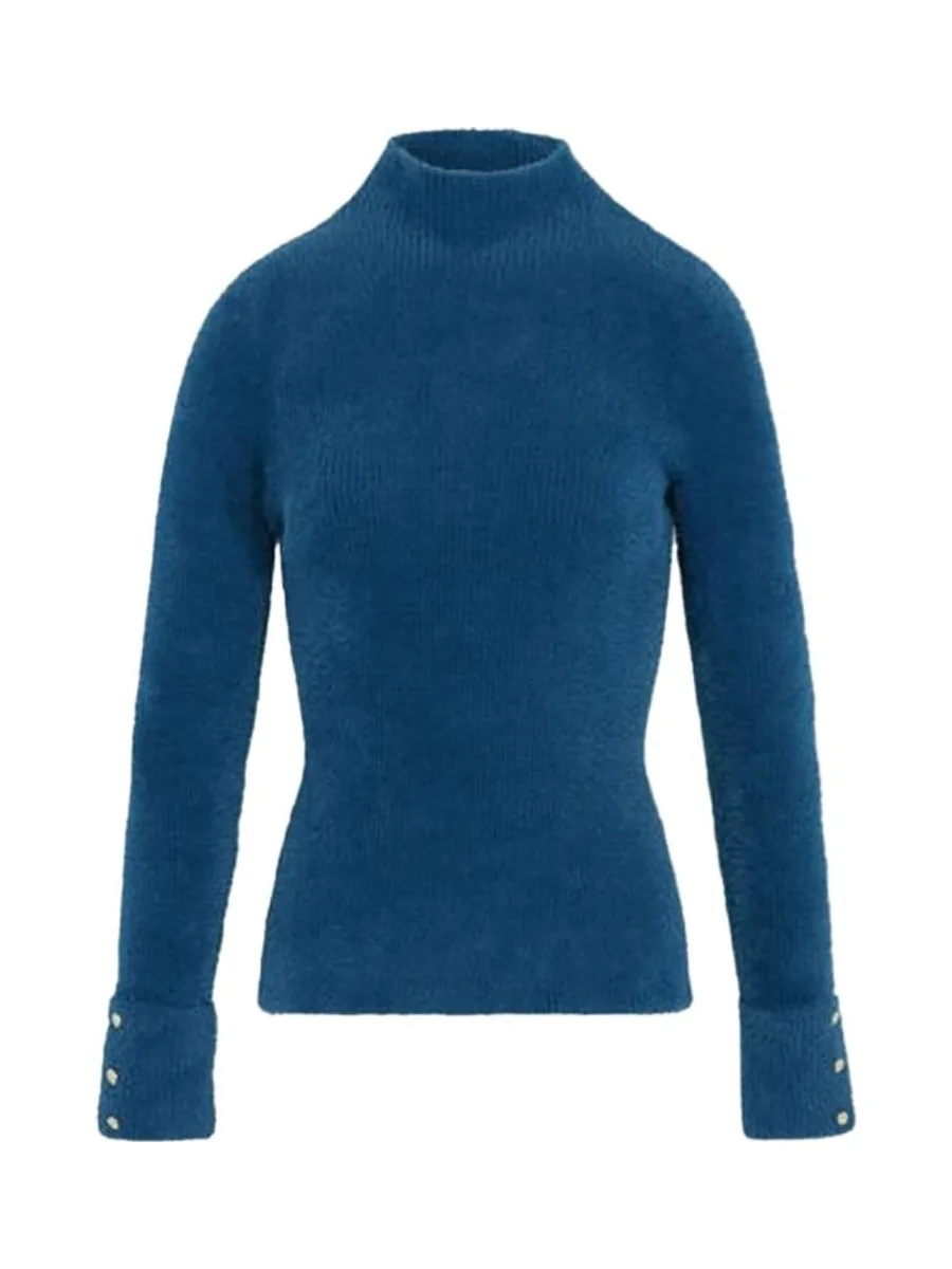 Pull Bleu Canard Femme Morgan Morik 2