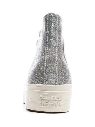 Baskets Argentés Femme Converse Chuck Taylor All Star Lift 3
