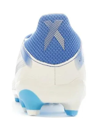 Chaussures de Football Blanche/Bleu Garçon Adidas X Speedflow.3 Mg J 3