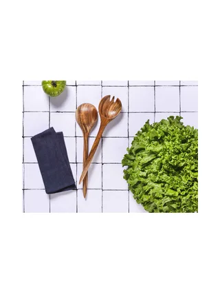 Couverts à salade en bois d'acacia ROLF 2