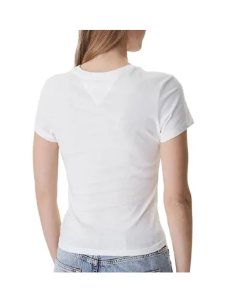 T-Shirt Blanc Femme Tommy Hilfiger Tjw Slim 2