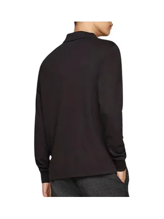 Polo Manches Longues Noir Homme Tommy Hilfiger Liquid 2