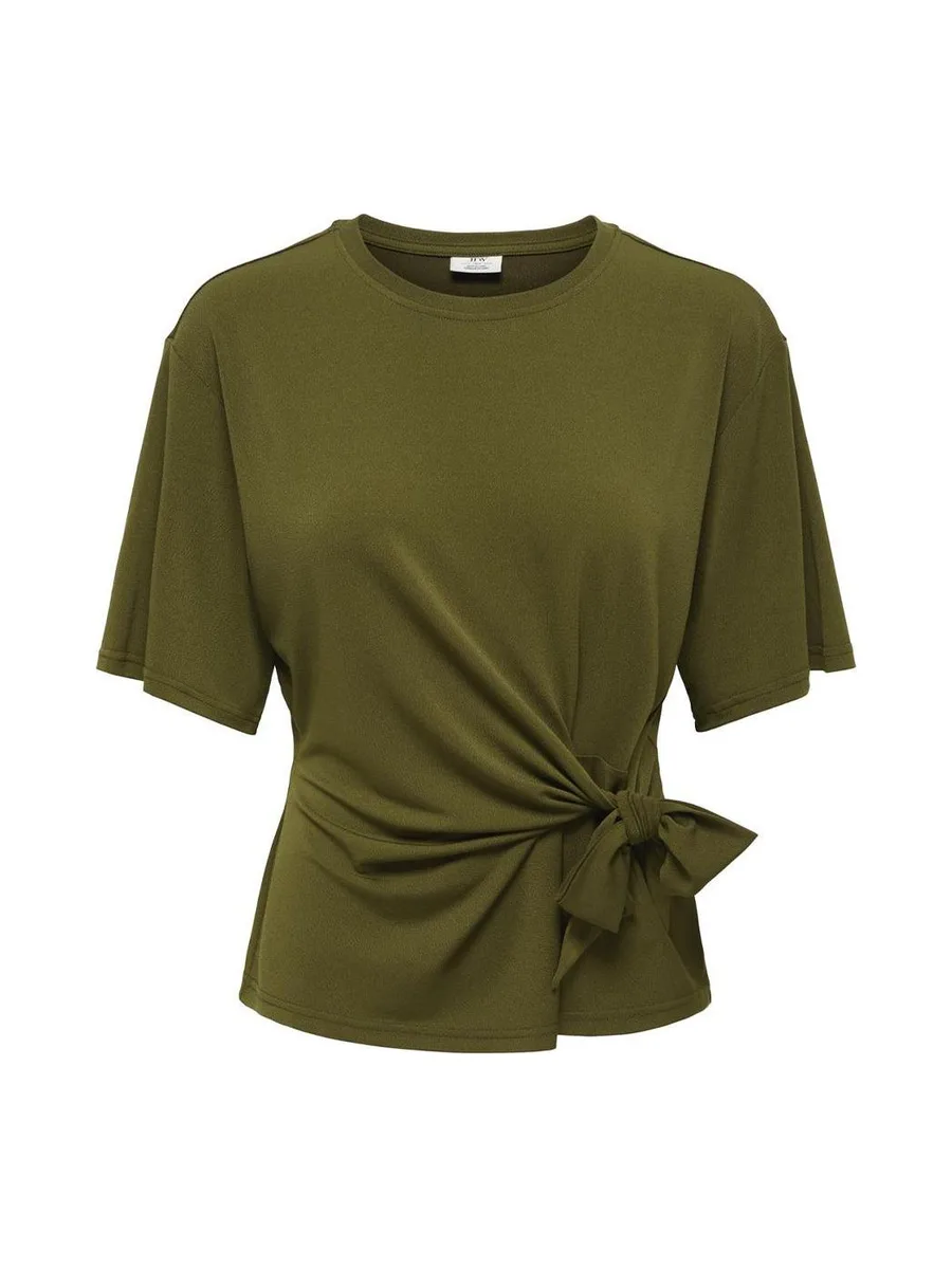 T-Shirt Vert Olive Femme JDY Dea Life 2