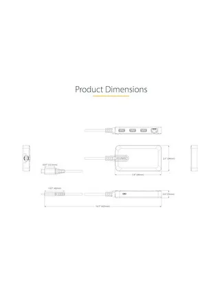 3-Port USB-C Hub w/GbE Ethernet Adapter 8