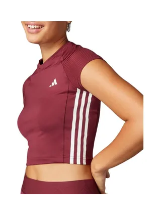 T-Shirt Bordeaux Femme Adidas Hyglm 1