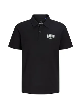 Polo Noir Garçon Jack & Jones Jjaero 1