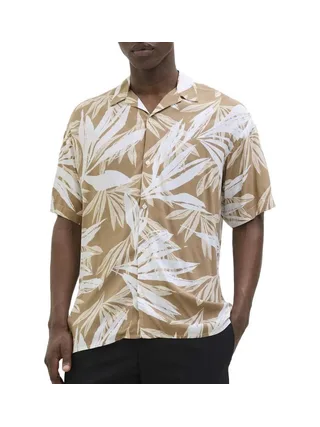 Chemise Beige/Blanche Homme Jack & Jones Jjejeff 1