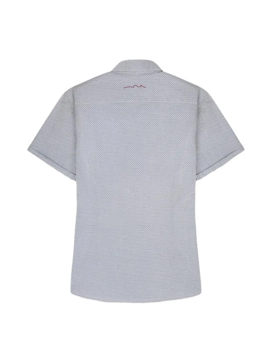 Chemise Bleu à Motifs Homme Teddy Smith Cut 10711556D 4