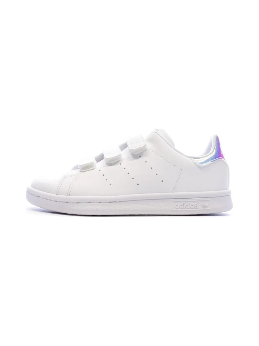 Stan Smith Baskets Blanches à Scratch Enfant Adidas 1