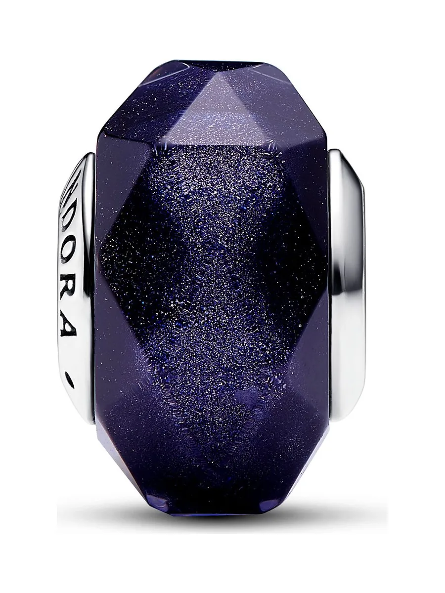 Pandora - Charm Verre en argent sterling bleu 1