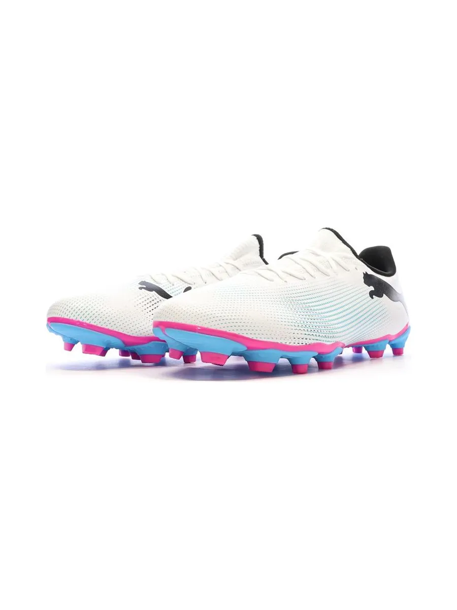 Chaussures de Football Blanc/Bleu Homme Puma Future 7 Play Fg/ag 7