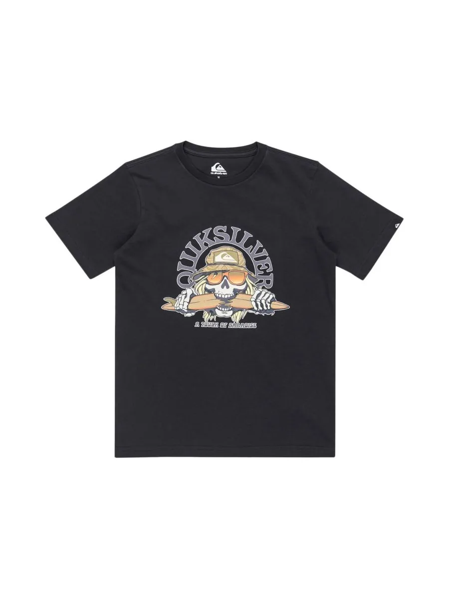 T-Shirt Marine Garçon Quiksilver Skull Feast 1