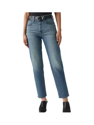 Jean 501 Bleu Clair Femme Levi's Original Cropped 1