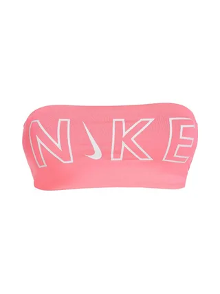 Haut de maillot de bain Rose Fluo Femme Nike Bandeau Bikini Top 1