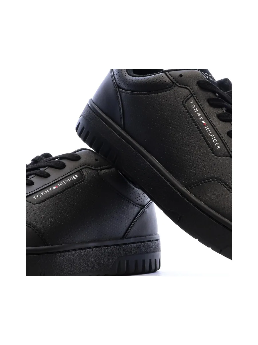 Baskets Noires Homme Tommy Hilfiger Th Hi Vulc 8