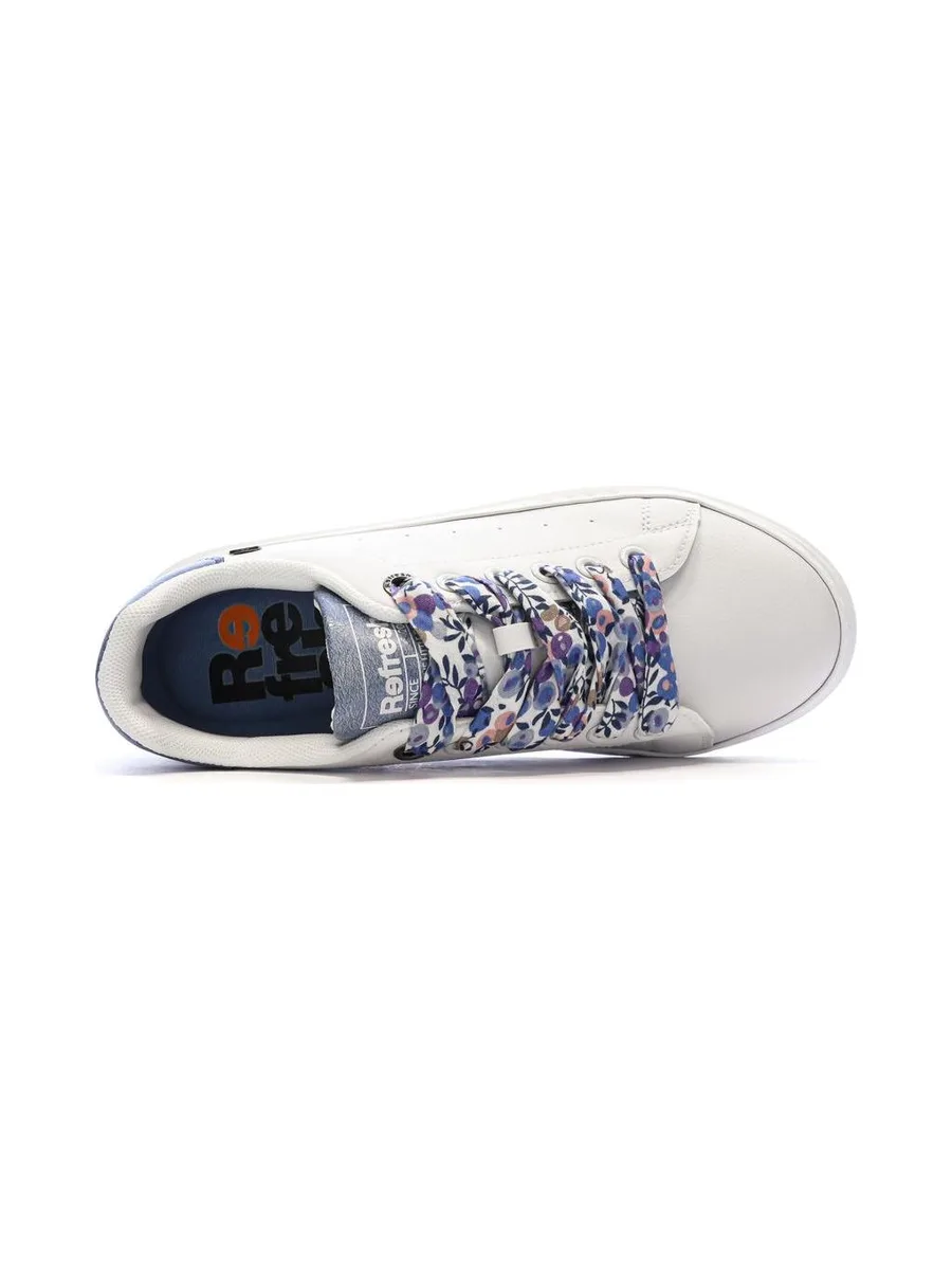 Baskets Blanches/Bleu Femme Refresh 175227 Coral 5