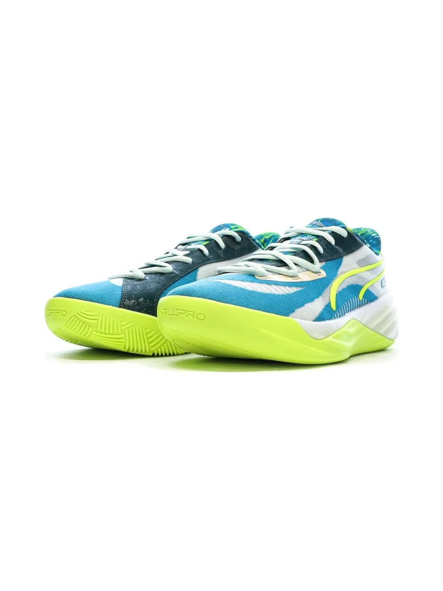 Chaussures de basketball Bleu/Verte Homme Puma All-pro Nitro 6