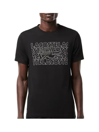T-shirt Noir Homme Lacoste TH7505 1