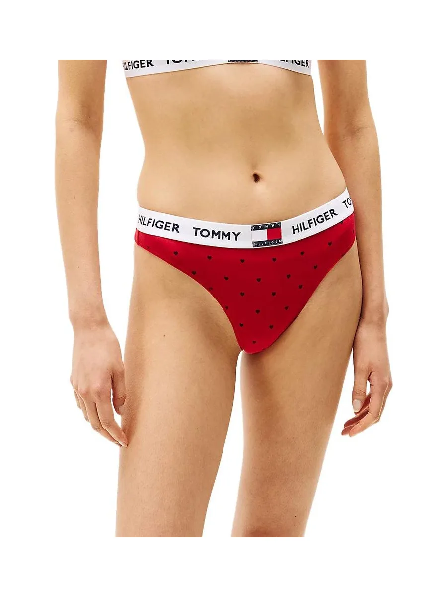 Strings Rouge/Noir Femme Tommy Hilfiger Classic 2