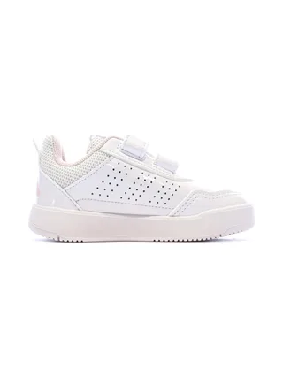 Baskets Blanc/Rose Fille Adidas Tensaur 2