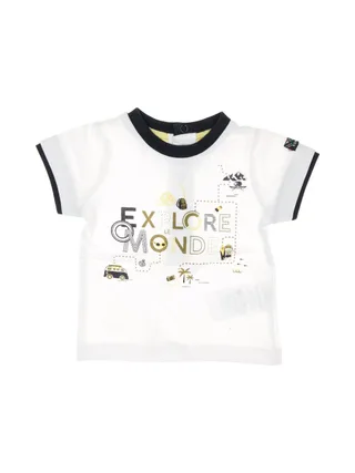 T-shirt Blanc Garçon EOM Zafio 1
