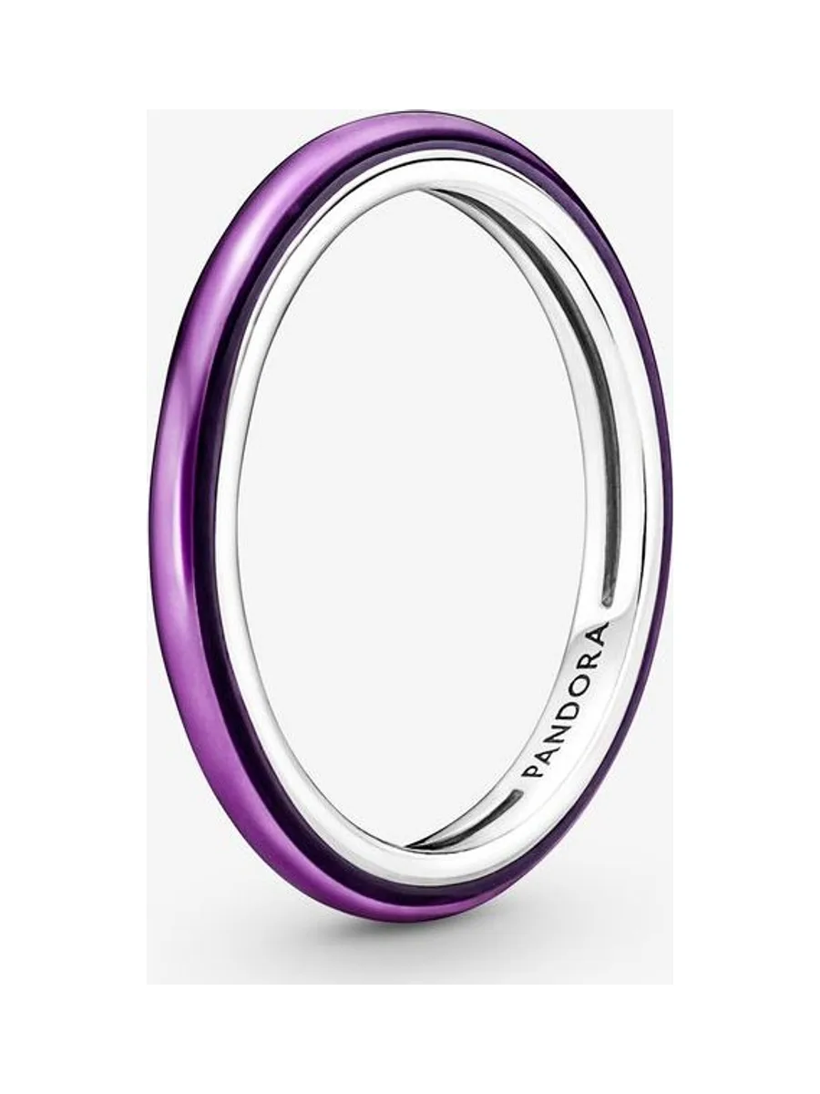 Pandora - Bague Transparent émaillé en argent sterling violet 1