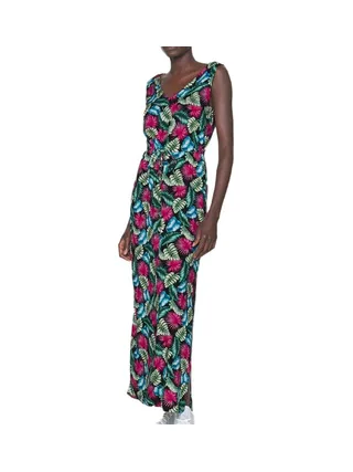 Robe Longue Noir/Rose Femme Vero Moda 10286770 1