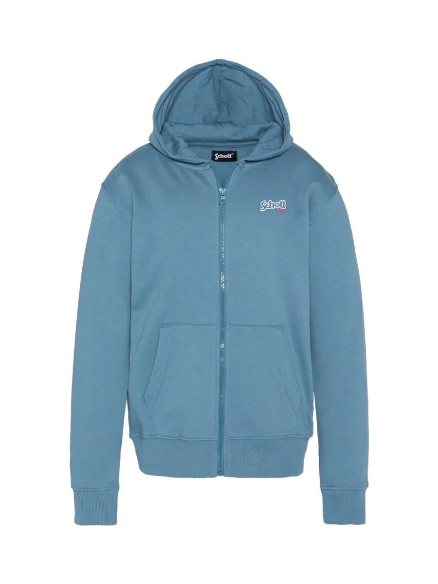 Sweat Zippé Bleu Garçon Schott Sam 2