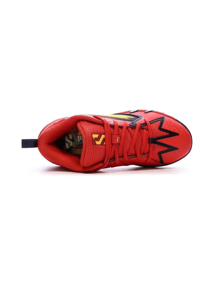 Chaussures de Basketball Rouge/Jaune Mixte Puma Scoot Zeros Retro 5