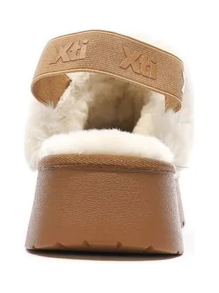 Sabots fourrés à élastique Camel Femme Xti Microfiber 3