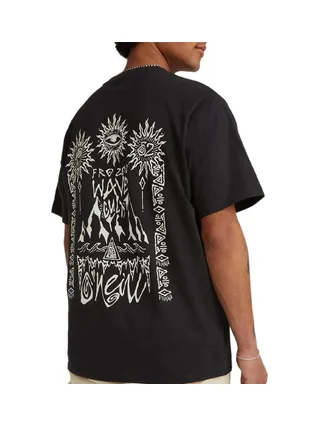T-Shirt Noir Homme O'Neill Surf Heroes 2