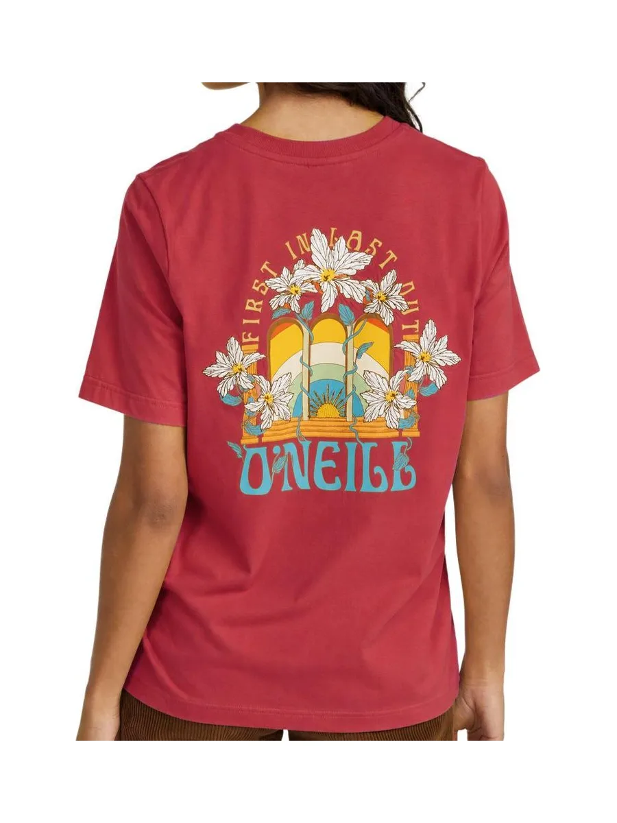 T-Shirt Rouge Femme O'Neill Allora 3