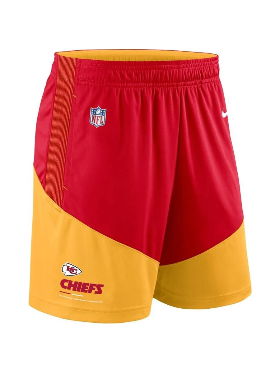 Kansas City Chiefs Short Rouge/Jaune Homme Nike NF01 2