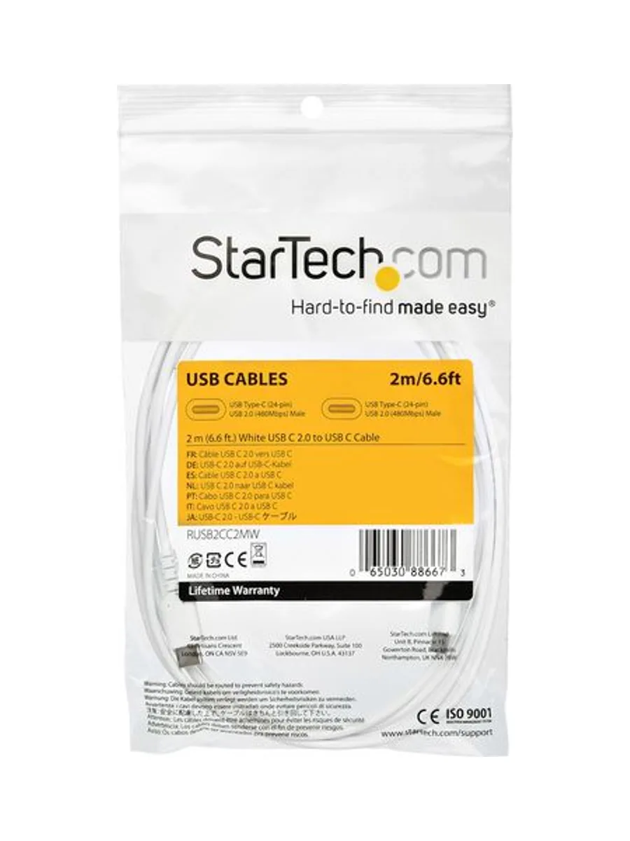 Cable - White USB C Cable 2m 6