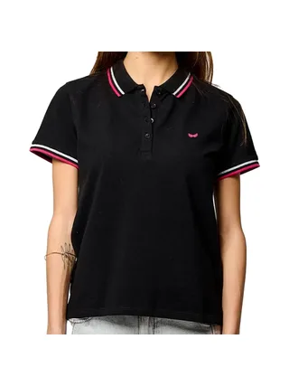 Polo Noir Femme Kaporal Vule 1