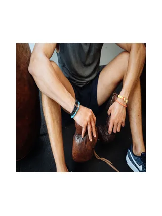 Bracelet Belleville turquoise - pierres naturelles 4