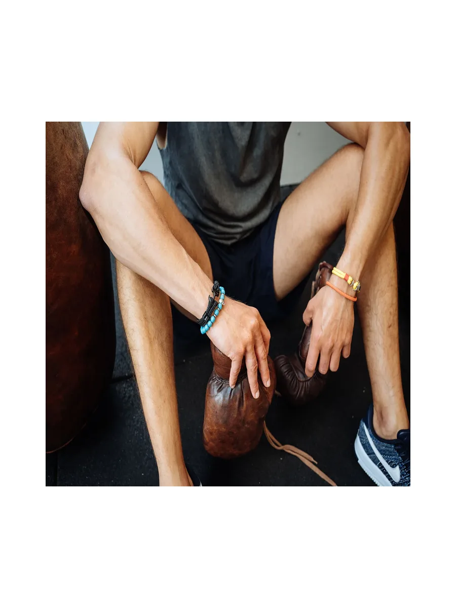 Bracelet Belleville turquoise - pierres naturelles 4