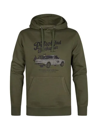 Sweat à Capuche Kaki Homme Petrol Industries Hoode 1