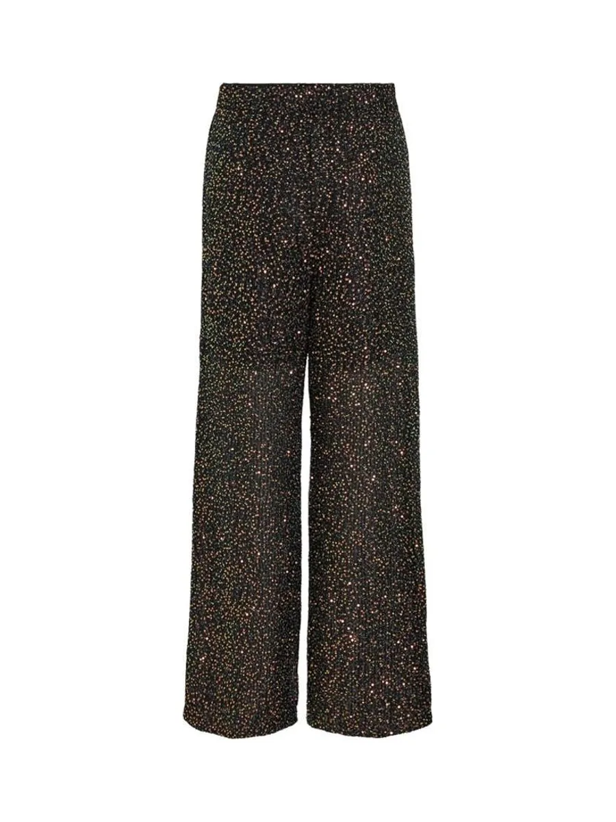 Pantalons à sequin Noir Femme Vila Viscara 3
