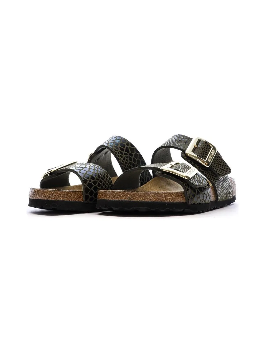 Sandales Kaki Femme Birkenstock Sydney Cushion Buckle 7