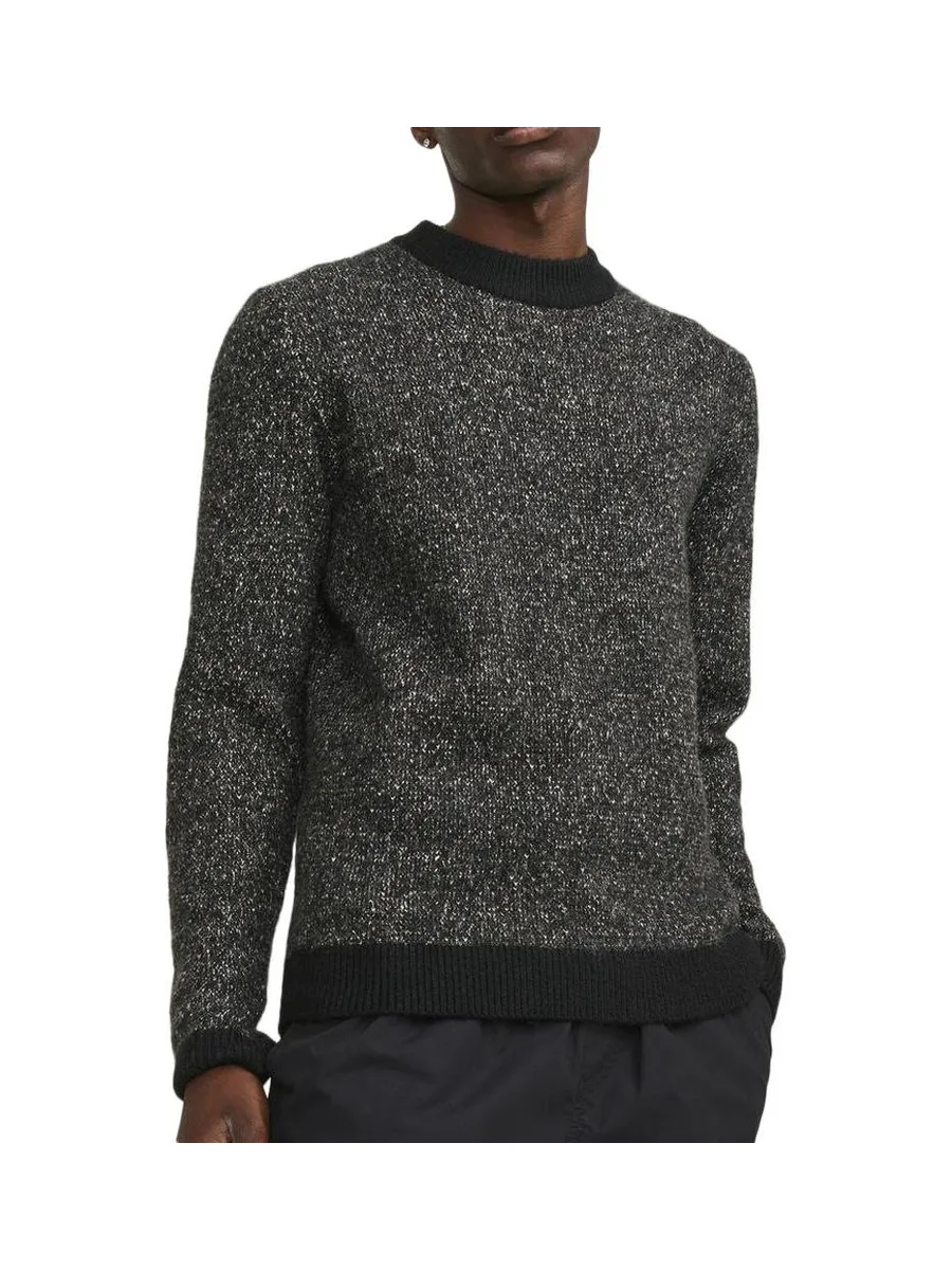 Pull Noir Chiné Homme Jack & Jones Space 2