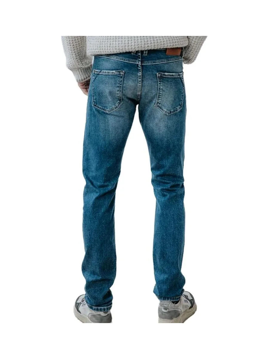 Jean Slim Bleu Foncé Homme Freeman Porter Dustee 3