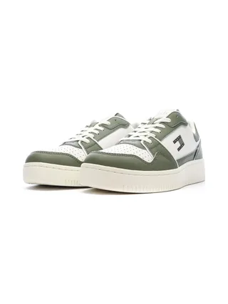 Baskets Blanc/Vert Homme Tommy Hilfiger Cupsole 6