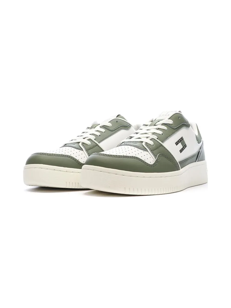 Baskets Blanc/Vert Homme Tommy Hilfiger Cupsole 7