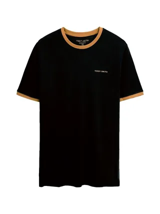 T-shirt Noir Garçon Teddy Smith 61007493D 2